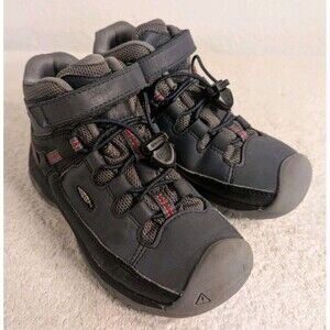 KEEN Targhee Hiking Boots Little Kids Sz 12 Mid Height Waterproof Gray